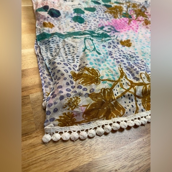 White Stuff - Silk Bird Scarf - Picture 2 of 8